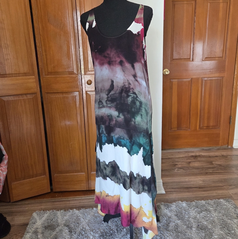 ACNE STUDIOS Tie-Dye Sleeveless Maxi Dress - Multicolor
